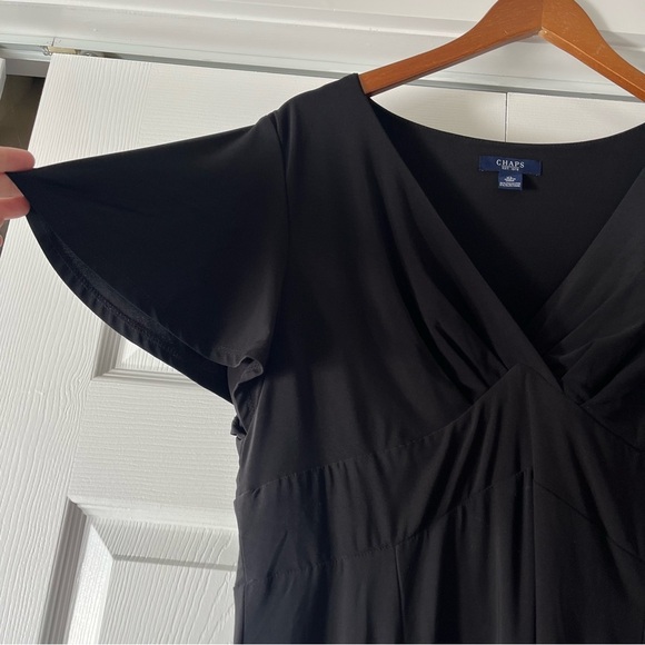 Chaps Black Dress Stretchy Size XL - Picture 3 of 4